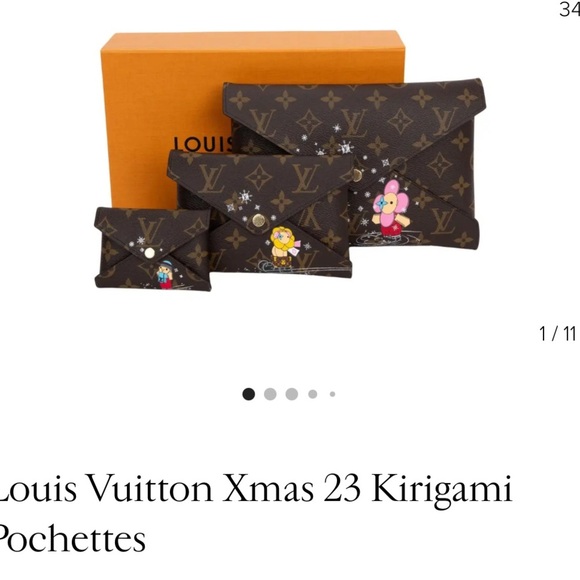 2023 Christmas Kiragami featuring a "Vivienne on a sled" Card Case -LK new - Picture 12 of 12